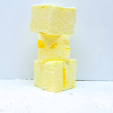 Load image into Gallery viewer, The softest, fluffiest, melt in the mouth handcrafted Lemon flavoured Marshmallow coated in Sherbet