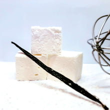 Load image into Gallery viewer, The softest, fluffiest, melt in the mouth handcrafted Vanilla flavoured Marshmallow made with our homemade Vanilla essence