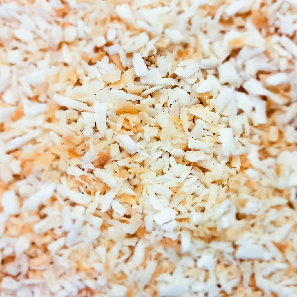 The softest, fluffiest, melt in the mouth handcrafted Vanilla flavoured Marshmallow coated in lightly toasted Coconut flakes