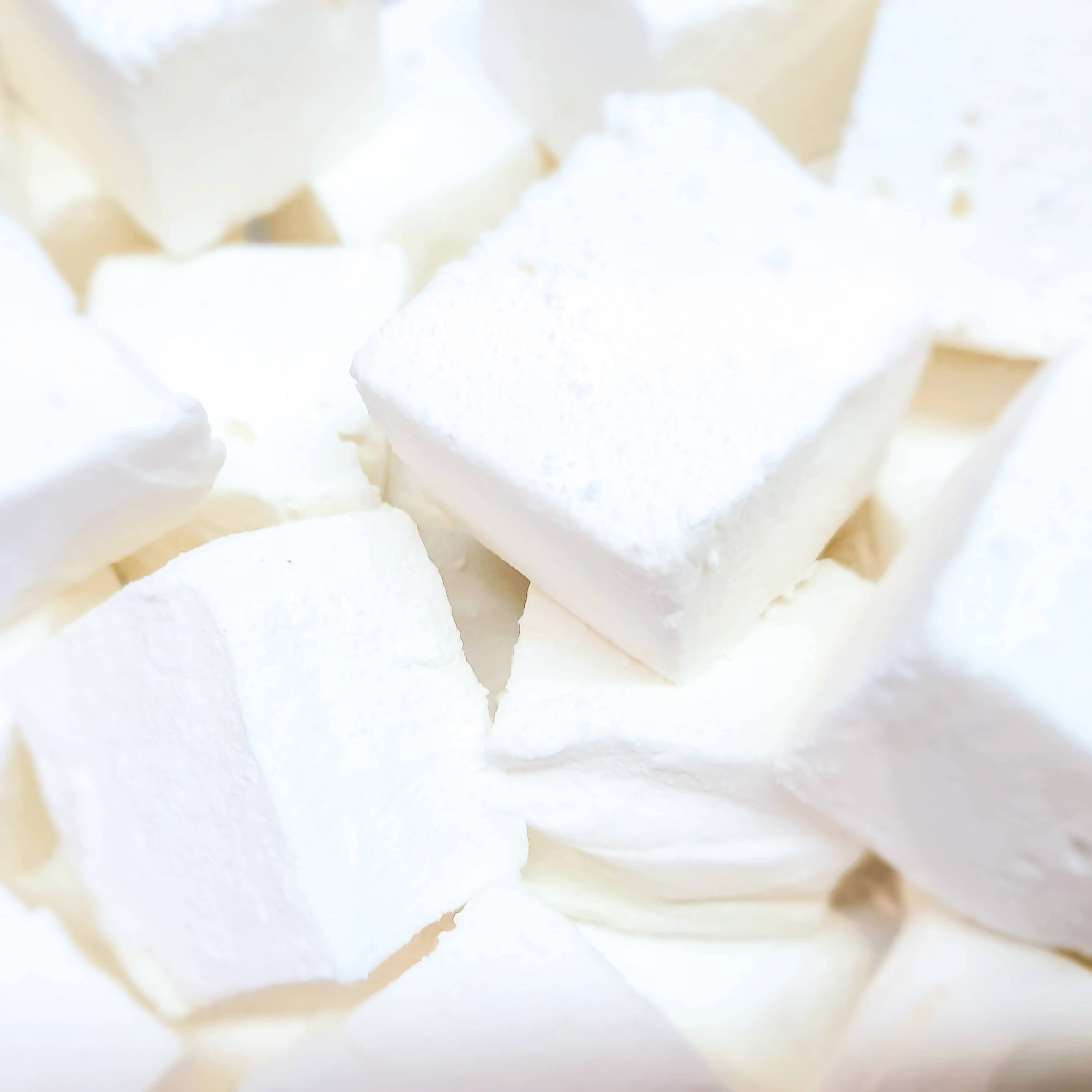 The softest, fluffiest, melt in the mouth handcrafted Vanilla flavoured Marshmallow made with our homemade Vanilla essence